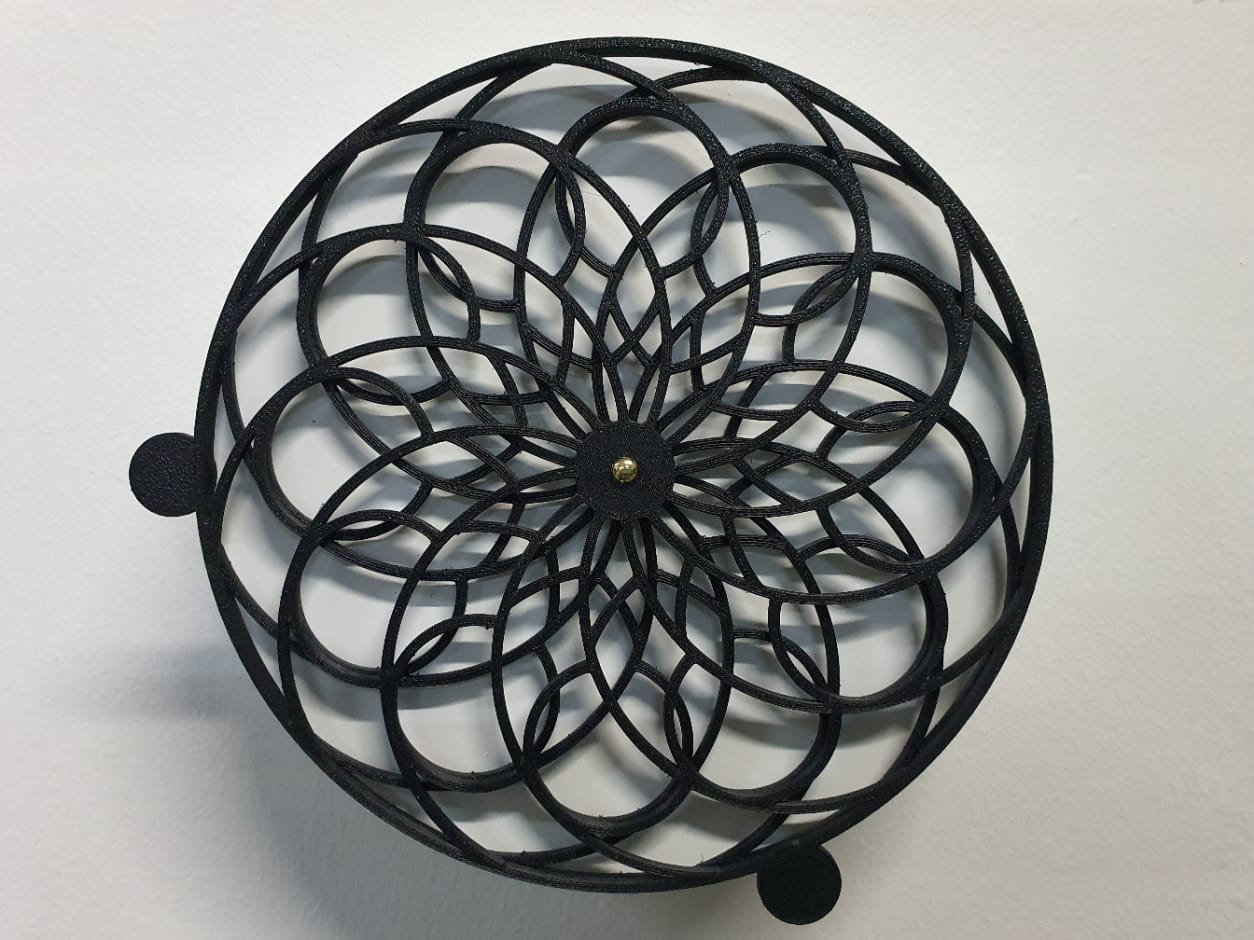 Reloj de pared de arte cinético